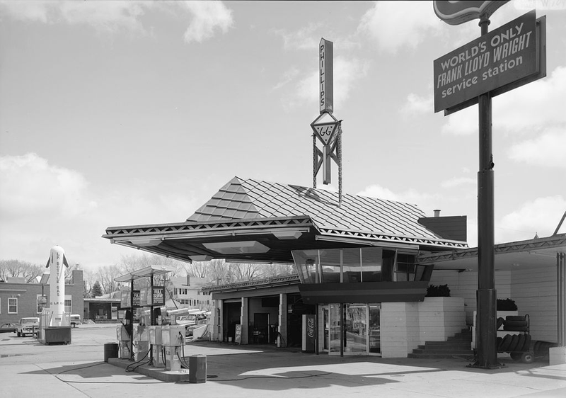 Illustration for article titled A Gas Station Frank Lloyd Wright Designed 87 Years Ago Is Now Finished